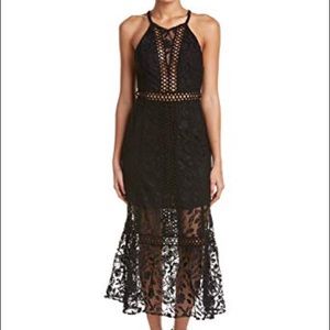 Free People Lace Maxi Dress with Cut-Outs